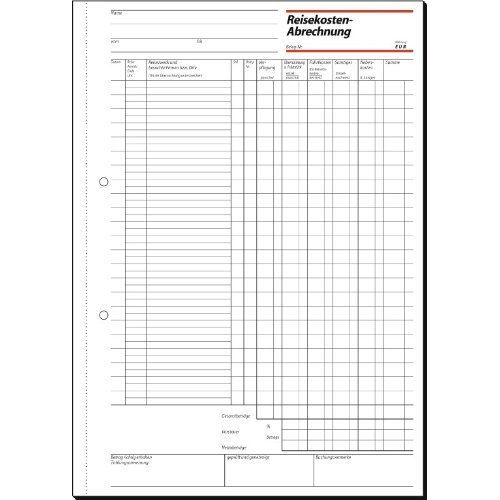 Sigel Formularbuch "Reisekostenabrechnung", A4, 50 Blatt