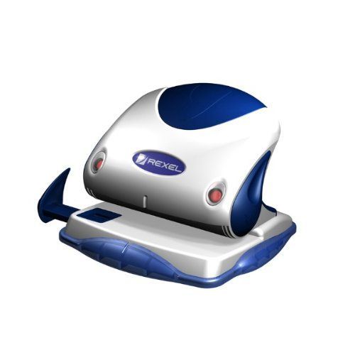 Rexel P215 Perforateur De Précision 2 Trous, Argent/Bleu