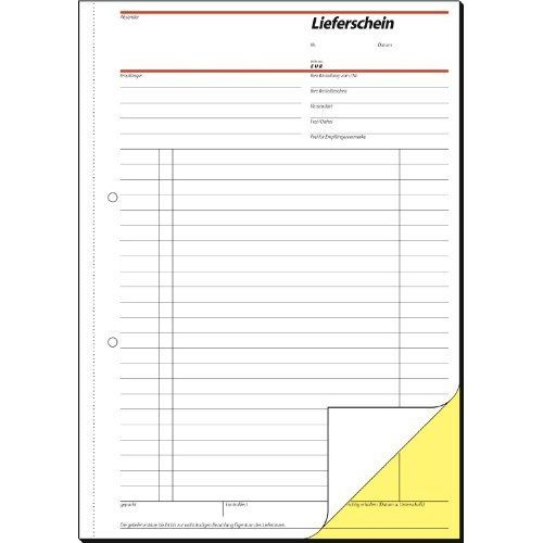 Sigel Formularbuch "Lieferschein Mit Empfangsschein", A4, Sd