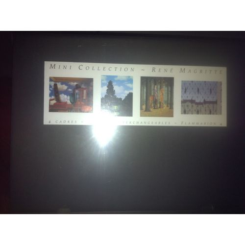 Coffret 4 Tableau René Magritte