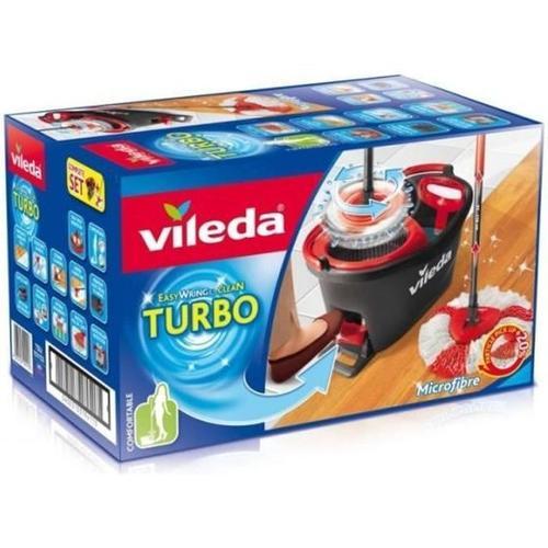 Set Balai à Frange avec Seau Essoreur - kit Easy Wring & Clean TURBO VILEDA