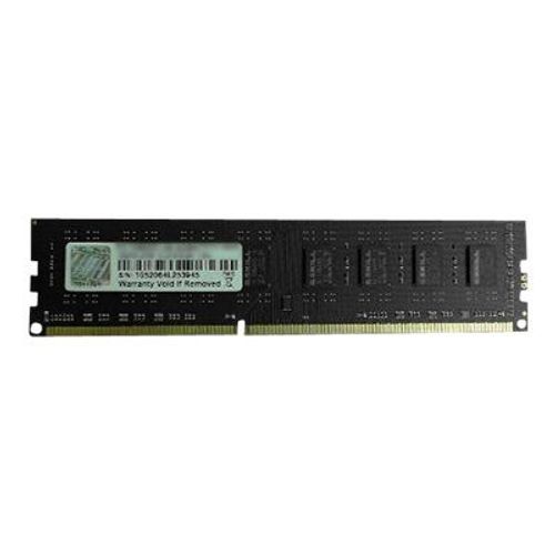 G.Skill NT Series - DDR3 - module - 4 Go - DIMM 240 broches - 1600 MHz / PC3-12800 - CL11 - 1.5 V - mémoire sans tampon - non ECC