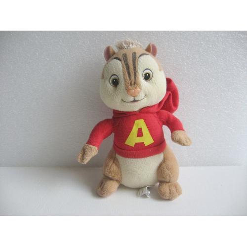 Alvin rouge Chipmunks animal en peluche doudou peluche personnage 22 cm 