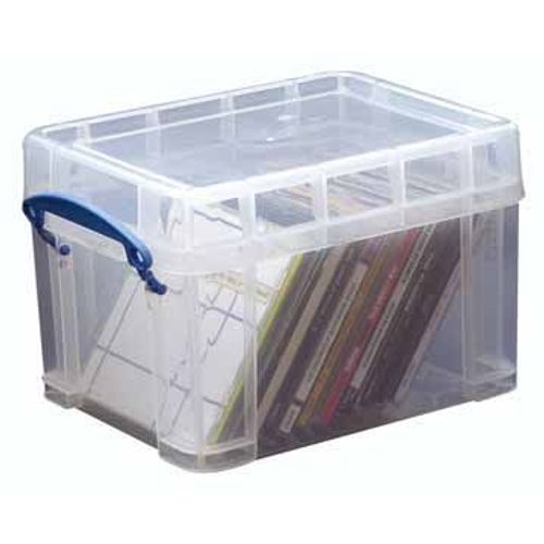 Really Useful Boxes Boîtier De Rangement Pr Cd/Dvd Pour 18 Cd Ou 10 Dvd, Transparent, Ft Extérieur 245 X 1 Unité(S)