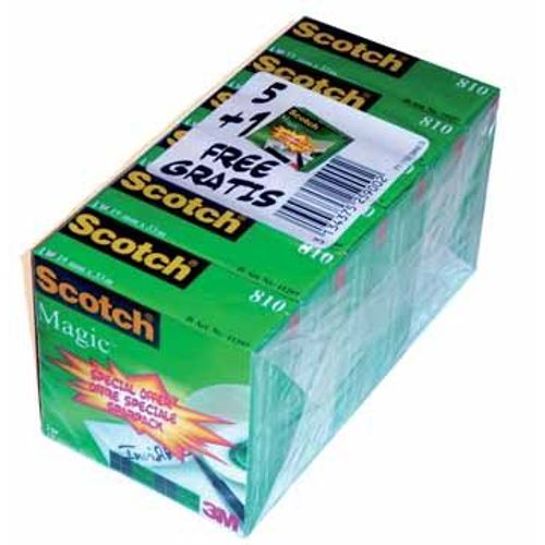 Scotch® Ruban Adhésif Magic¿ Tape Paquet De 6 Rouleaux 1 Unité(S)