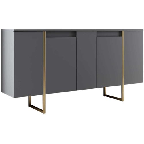 Buffet En Aggloméré Pieds En Métal Luxe
