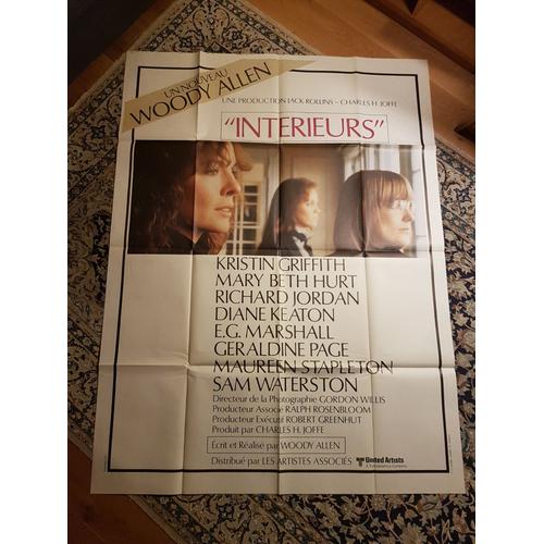 Affiche Cinéma 1978 Interieurs Woody Allen Kristin Griffith Richard Jordan 120x160cm