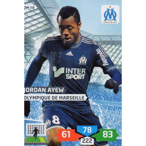 carte panini foot adrenalyn 2013 2014 om-10 jordan ayew
