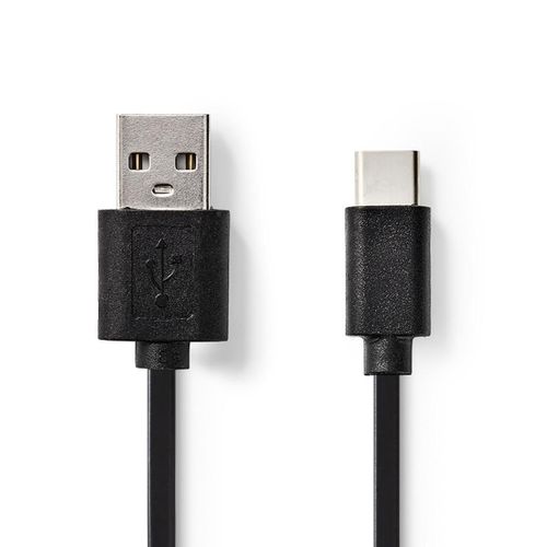 Nedis Câble USB 2.0 Type-C Mâle vers A Mâle 3,0 m Noir