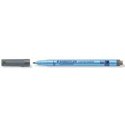 Staedtler Marqueur Ohp Lumocolor Correctable Noir, Écriture Moyenne