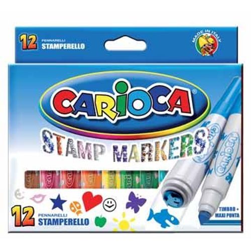 Carioca Feutre Tampon Superwashable 12 Pièces (= 12 Couleurs Et 12 Motifs De Tampon) 1 Unité(S)