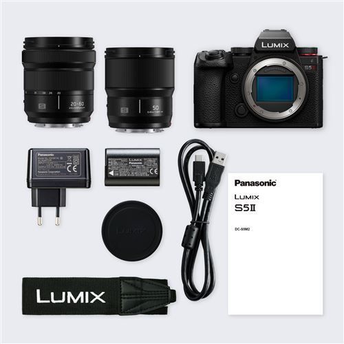 Panasonic Lumix S5 II 24.2 mpix + Objectif 20-60mm + Objectif 50mm