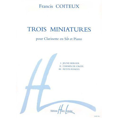 Trois Miniatures Clarinette Et Piano