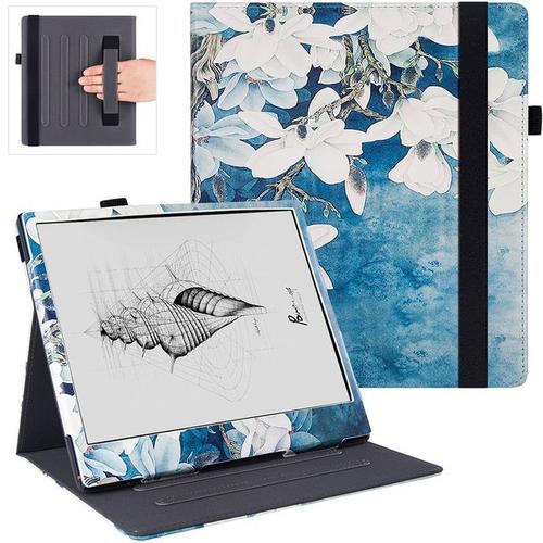 Coque De Protection En Cuir Pu Pour Tablette 10.3 Pouces Avec Dragonne Veille/Réveil Automatique Pour Onyx Boox Note Air 2