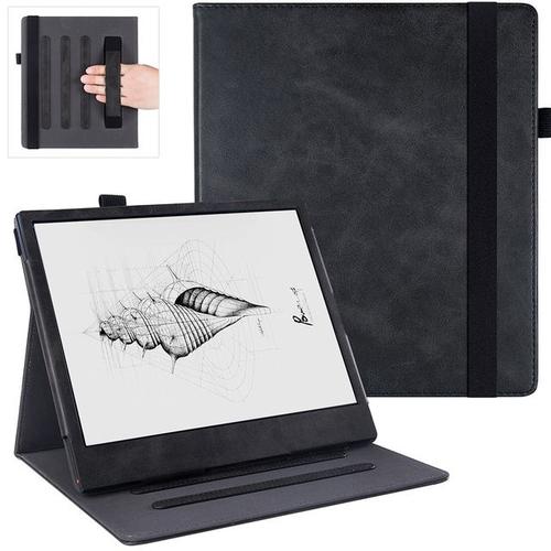 Coque De Protection En Cuir Pu Pour Tablette 10.3 Pouces Avec Dragonne Veille/Réveil Automatique Pour Onyx Boox Note Air 2