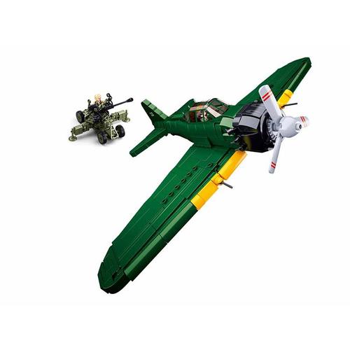 Sluban ? Kit De Briques Militaires Ww2 A6m Chasseur Classique Blocs De Construction Modèle D'avion Jouets Éducatifs Pour Enfants Bricolage Cadeaux Nouvelle Collection 2023