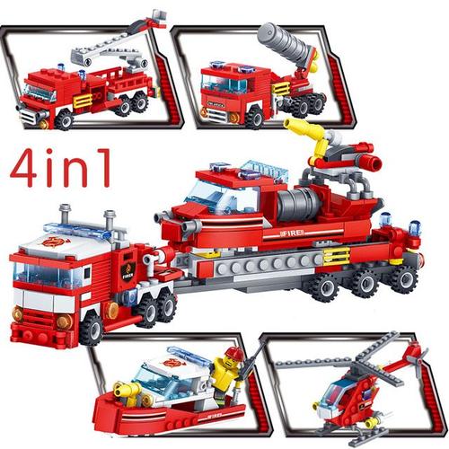 Kazi ? Échelle Camion De Pompiers City Friends Blocs De Construction En Briques Jouets Pour Garçons Cadeaux De Noël