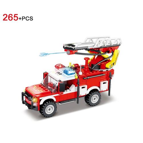 Kazi ? Échelle Camion De Pompiers City Friends Blocs De Construction En Briques Jouets Pour Garçons Cadeaux De Noël