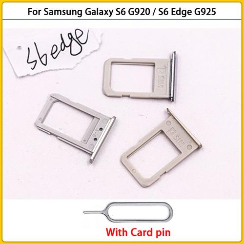 Boîtier Adaptateur De Carte Sim Et Support De Carte Micro Sd Pour Samsung Galaxy S6 / S6 Edge / S6 Edge Plus