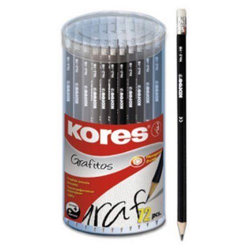 Kores Lot De 72 Crayon Papier Grafitos Bout Gomme Hb