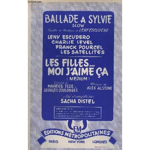 Ballade A Sylvie + Les Filles Moi J'aime Ca - Contrebasse / Guitare + Piano Conducteur + Violon / Accordeon / Chant + 1° Et 3° Saxo Alto Mib + 2° Saxo Tenor Sib + 1° Et 2° Trompette Sib + ...