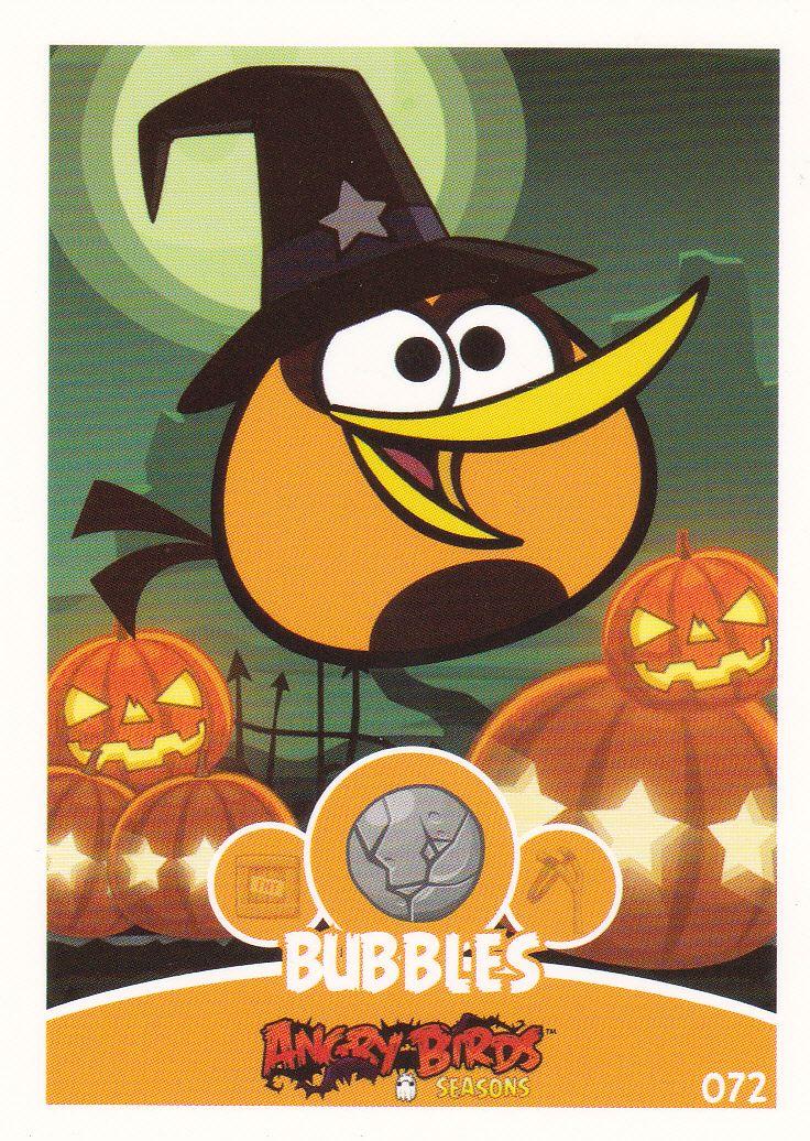 angry birds trading cards (Bubbles pack)