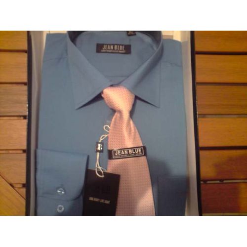 Chemise Jean Blue + Cravatte Assortie