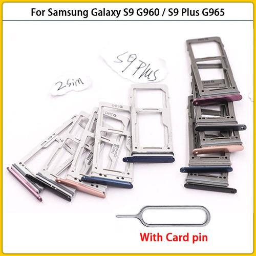 Nouveau Boîtier Adaptateur De Carte Sim Et Support De Carte Micro Sd Avec Broche Pour Samsung Galaxy S9 G960 G960f / S9 Plus G965 G965f