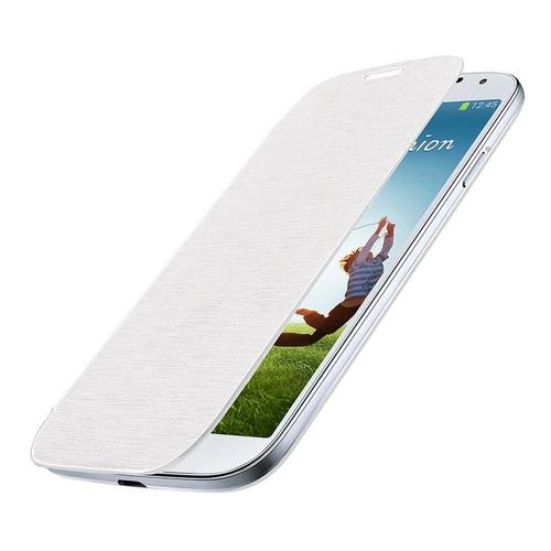 Folio Avec Cache Batterie Moxie Pour Samsung Galaxy S4 I9500 Blanc