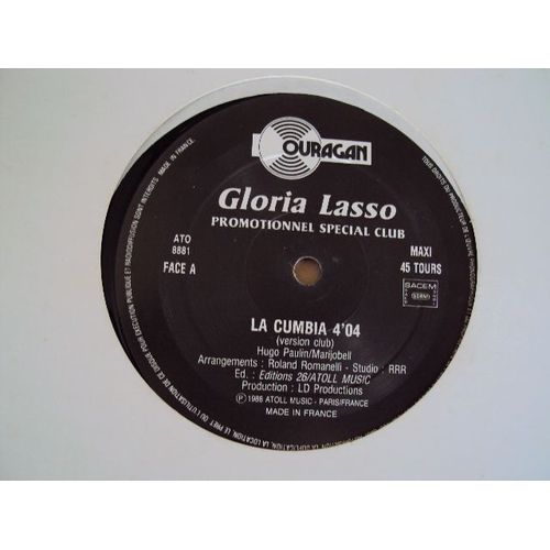 La Cumbia  1988  France  Promo Copy