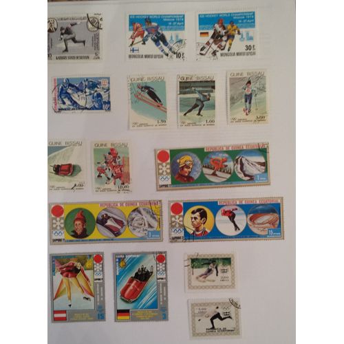 Collection Timbres, Thème Sports D'hiver, Ski