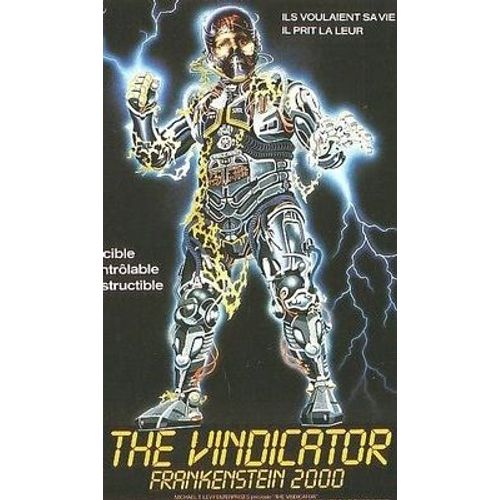 The Vindicator Frankenstein 2000 - Véritable Affiche De Cinéma Pliée - Format 60x160 Cm - De Jean-Claude Lord Avec Caroline Arnold, Larry Aubrey, Teri Austin, Maury Chaykin, Richard Cox - 1986