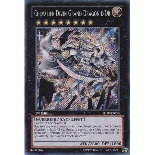 Shsp-Fr056 - Chevalier Divin Grand Dragon D'or - Yu Gi Oh! - Français - Secrète Rare - St