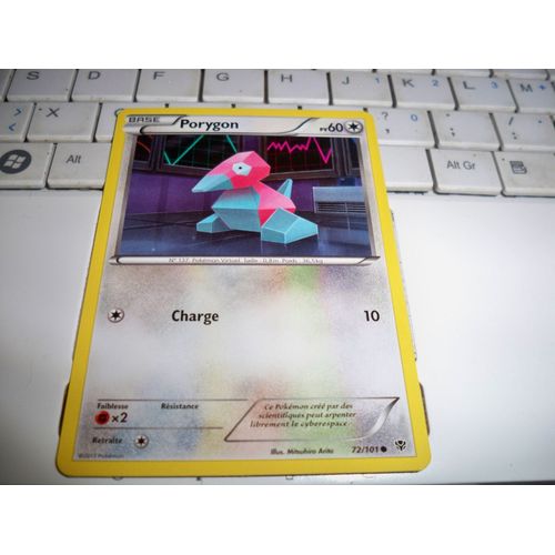 Carte Pokemon Explosion Plasma Porygon 72/101