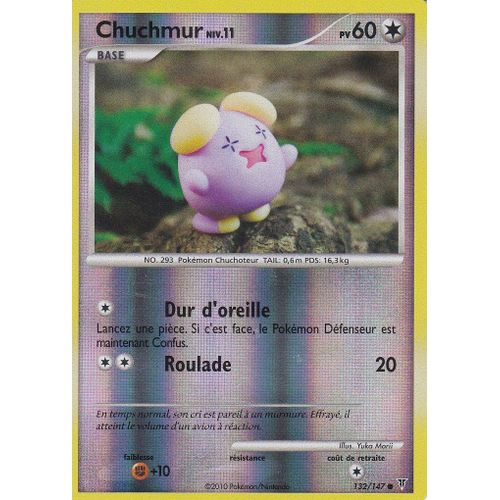 Carte Pokemon - Chuchmur - 132/147 - Reverse - Platine Vainqueurs Supremes -