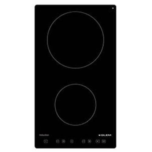 Glem GTI322 - Table de cuisson à induction - 2 plaques de cuisson - Niche - largeur : 27 cm - profondeur : 49 cm - noir