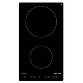 Glem GTI322 - Table de cuisson à induction - 2 plaques de cuisson - Niche - largeur : 27 cm - profondeur : 49 cm - noir