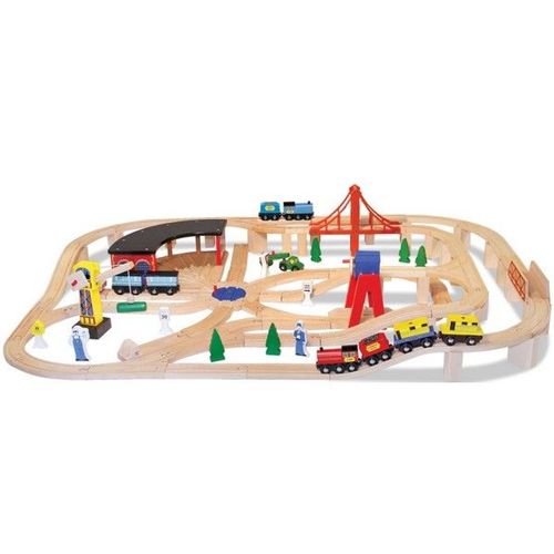 Circuit De Train Railway Set 132 Pièces