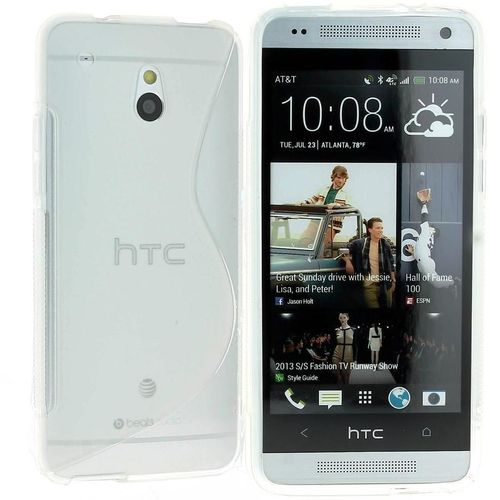 Housse Etui Coque Gel Silicone Htc One Mini M4   + Film Protection - Transparent