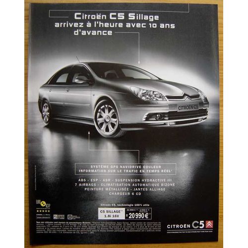 Publicité Papier - Voiture Citroën C5 De 2006