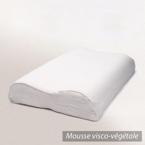 Oreiller Ergonomique 55x40 Cm Pilo Visco-Végétal À Mémoire De Forme