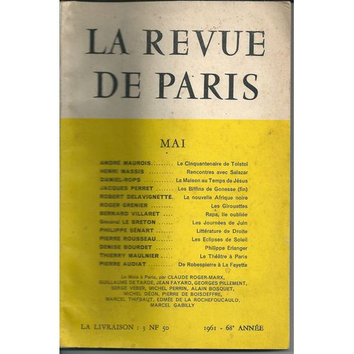 La Revue De Paris Mai