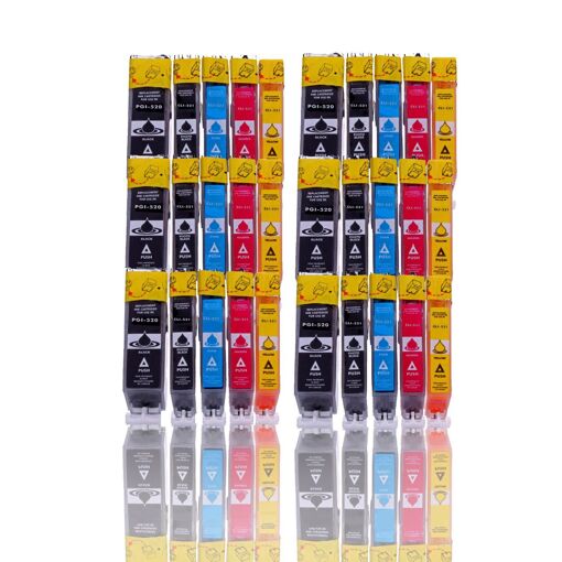 Lot De 10 Cartouches D'encre Compatibles Pour Imprimante Canon PGI-520/521 - Neuf