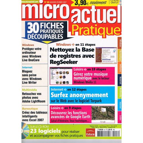 Micro Actuel Pratique  N° 8 : Nettoyez La Base De Registres