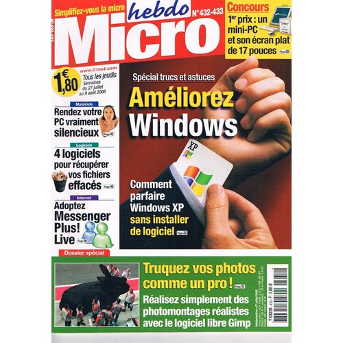 Hebdo Micro  N° 432 : Ameliorez Windows