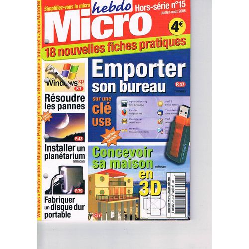 Hebdo Micro Hors-Série N° 15 : Emporter Son Bureau