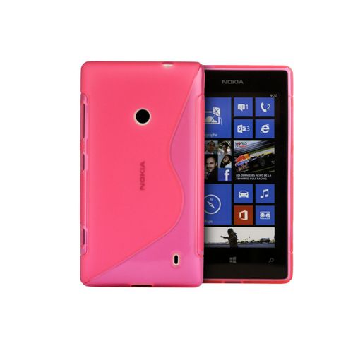 Coque Nokia Lumia 520 Grip Flex Translucide-Rose