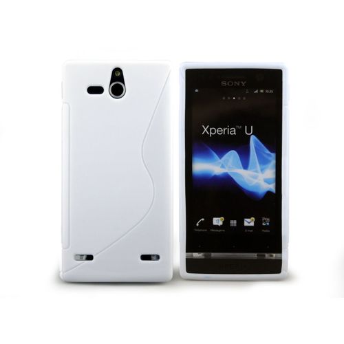 Coque Sony Xperia U Grip Flex-Blanc