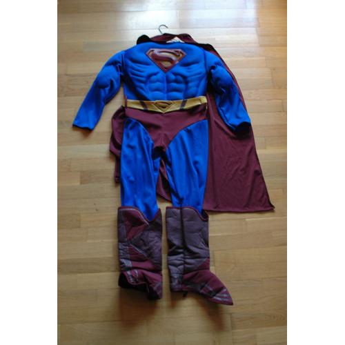 Déguisement Superman "Returns" 3d Luxe Taille L(Environ   1.40m 1.50m)