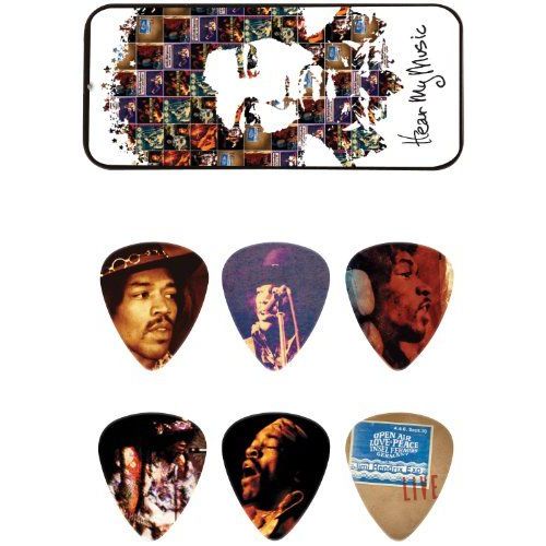 Dunlop Jh-Pt07m Jimi Hendrix Hear My Music Boîte De Médiators